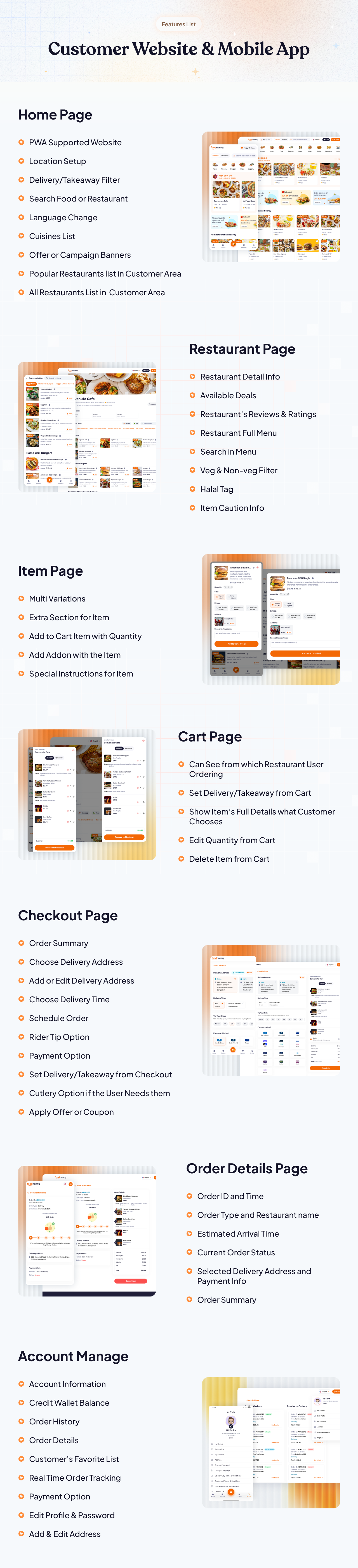 FoodNanny - Multi Restaurant Food Delivery App with PWA Website & Laravel Admin with AI Assistant